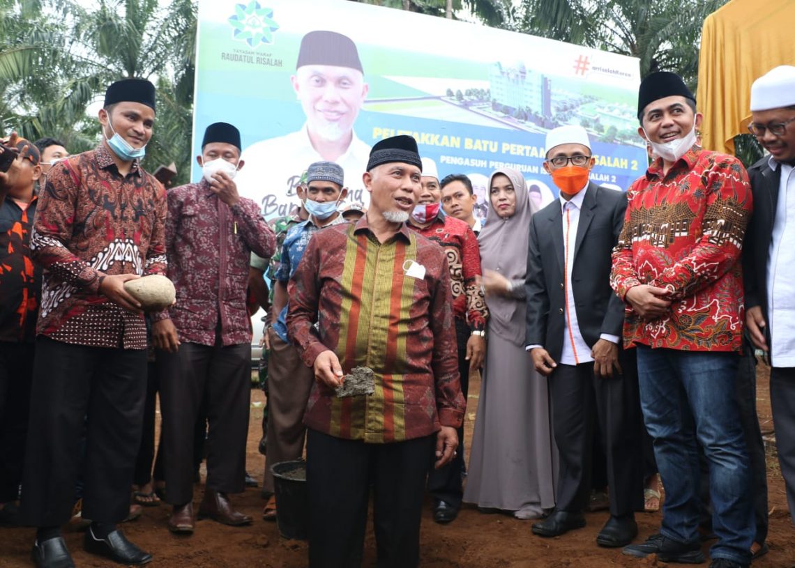 Dukung Pengembangan Pendidikan Pesantren, Buya Mahyeldi Hadiri Peletakan Batu Pertama Pesantren Ar Risalah 2