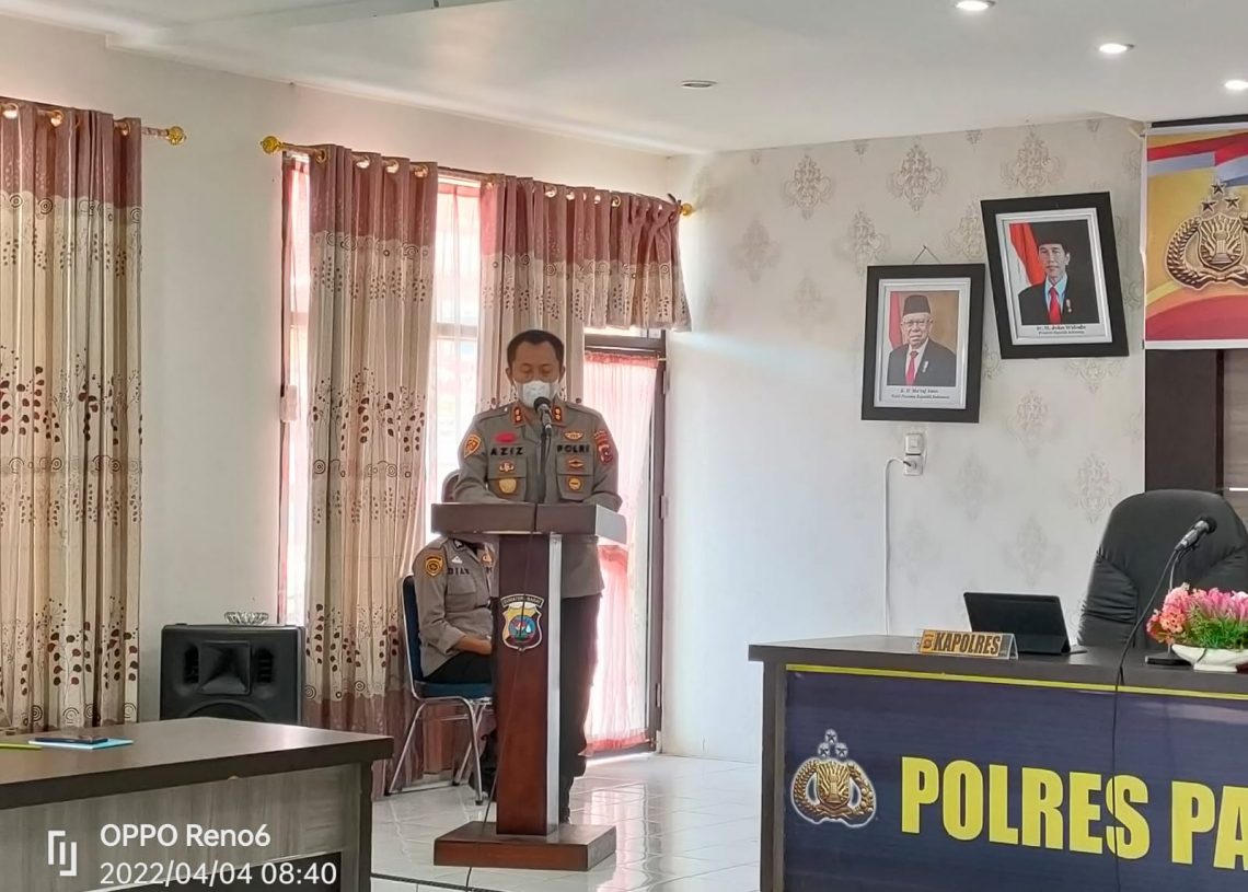 Antisipasi Gangguan Kamtibmas, Polres Pariaman Gelar Operasi Multi Sasaran Pekat Singgalang 2022