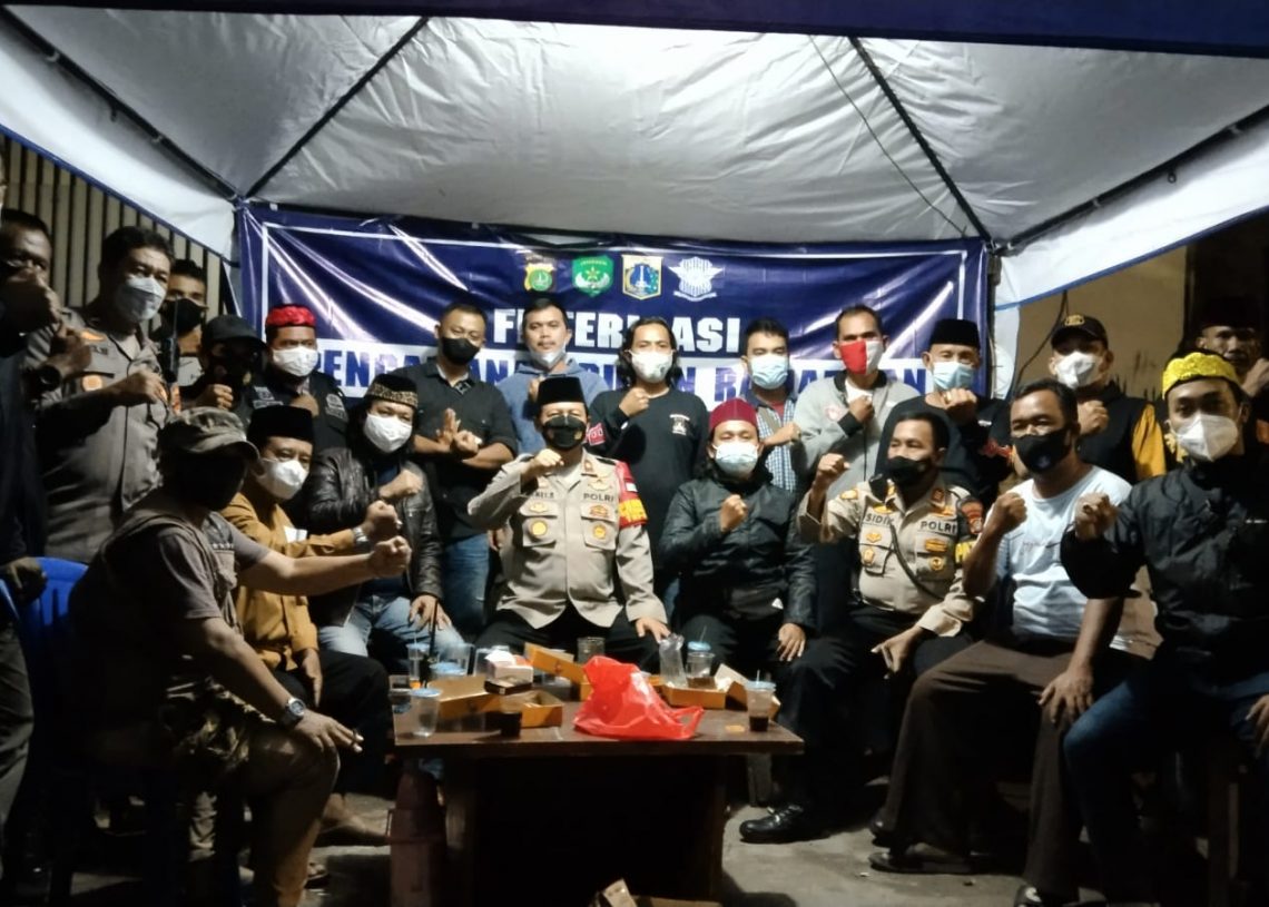 Polsek Kebon Jeruk Gandeng Elemen Masyarakat Cegah Tawuran dan Kriminalitas Di Bulan Ramadhan.