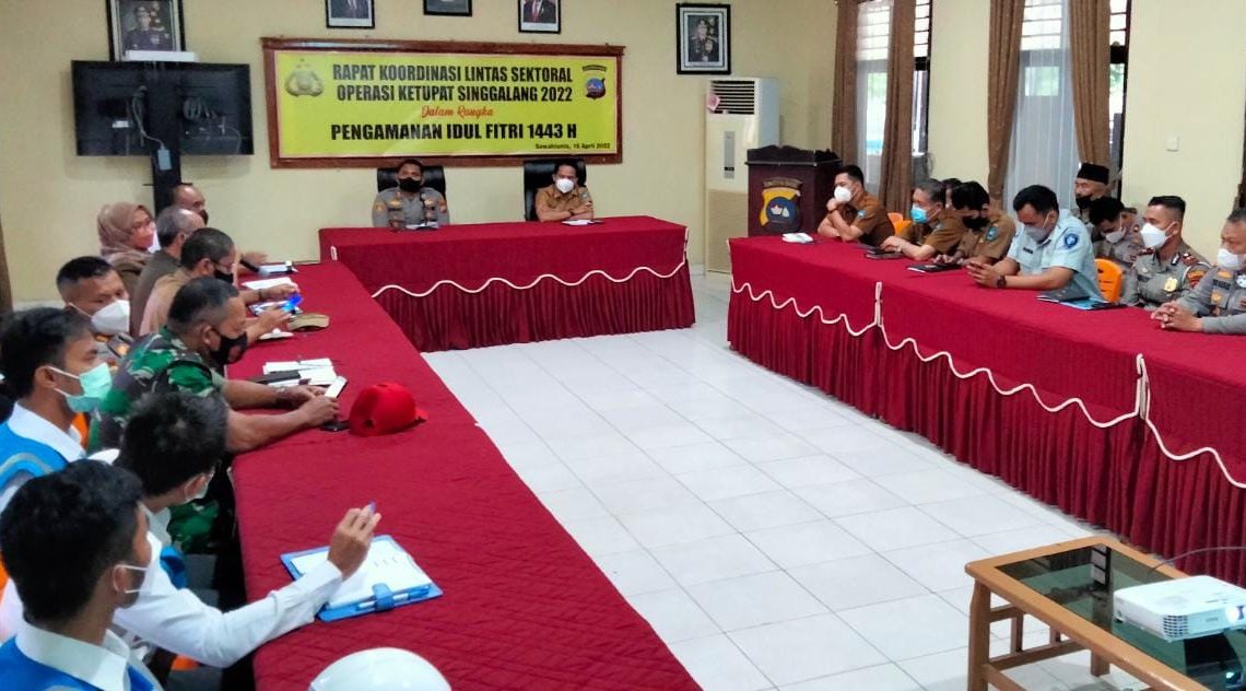 Polres Sawahlunto Gelar Rakor Operasi Ketupat Singgalang 2022