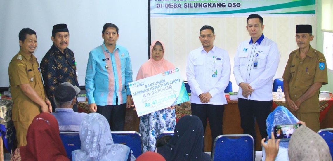 Santunan JKM Guru Mengaji di Desa Silungkang Oso Dibayarkan BPJS Ketenagakerjaan