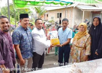 Keltan di Sikucur Terima 300 Kg Jagung dari Pokir Wakil Ketua DPRD Aprinaldi