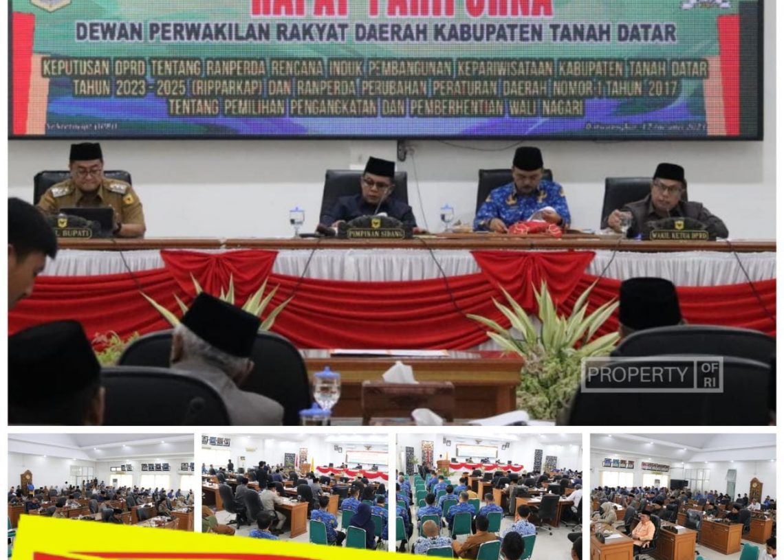 8 Fraksi di DPRD Tanah Datar Setuju, Sahkan 2 Ranperda Jadi Perda