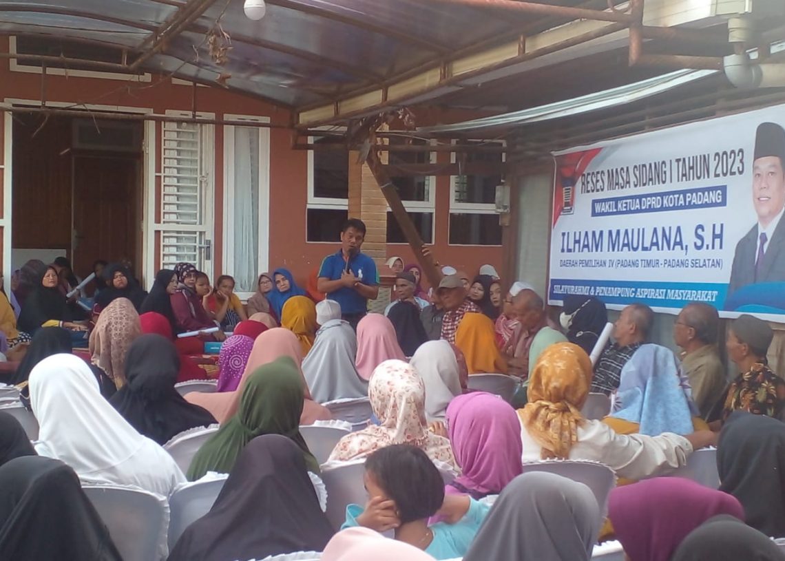 Masuki Masa Sidang I Wakil Ketua DPRD Kota Padang Ilham Maulana, SH Gelar Reses