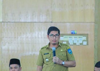 Walikota Deri Asta Hadiri Pelantikan 111 Anggota PPS Pemilu 2024