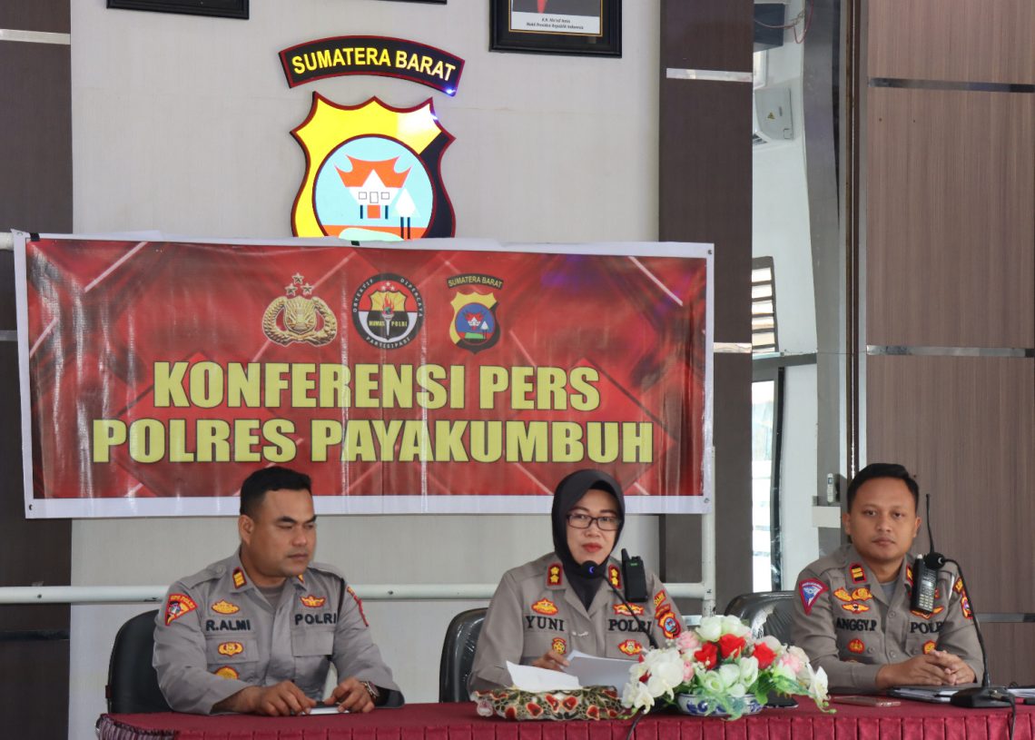 Polres Payakumbuh Gelar Press Release Penanganan Balap Liar