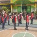 Tanamkan Disiplin Babinsa Klojen Latih PBB SDN 4 Kasin
