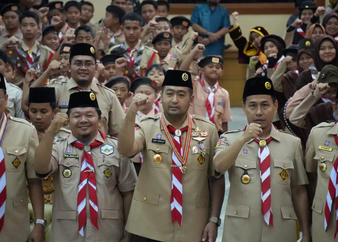 323 Pramuka Penggalang Jaringan Sekolah Islam Terpadu Sumbar Ikuti Perkemahan Ukhuwah Nasional V