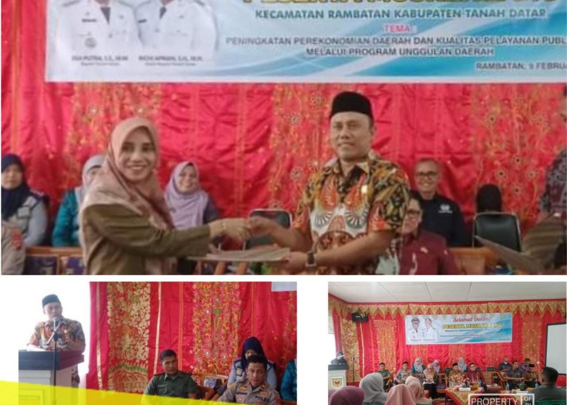Musrenbang Kecamatan Rambatan Dihadiri Anggota DPRD Tanah Datar
