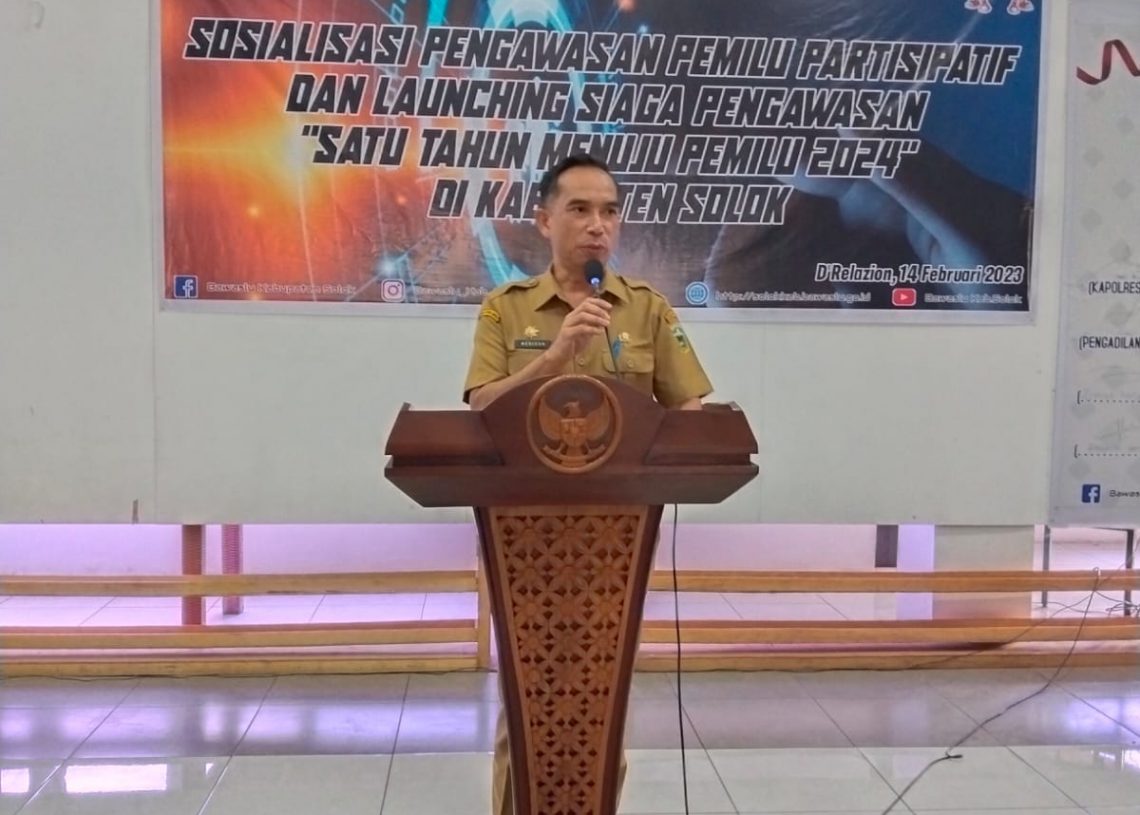 Sekdakab Solok Medison Buka Kegiatan Siaga Pengawasan Bawaslu