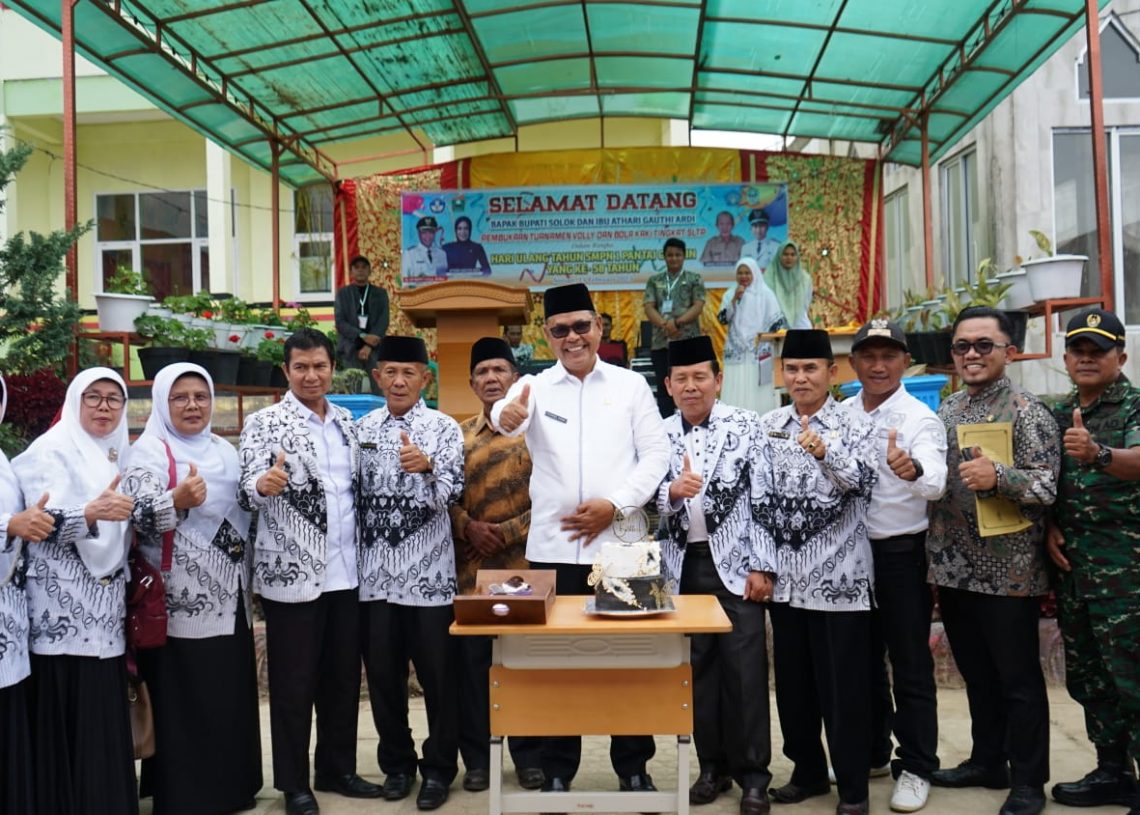 Pertama Kali Rayakan Hari Jadi ke-58, SMPN 1 Pantai Cermin Gelar Ramah Tamah