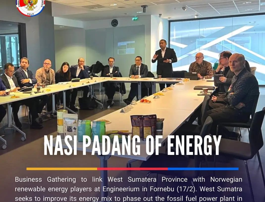 Diplomasi Nasi Padang hingga Energi Terbarukan, Wagub Audy Jajaki Kerjasama dengan Norwegia