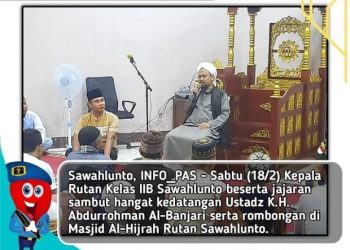 Bertepatan dengan Isra’ Mi’raj, Rutan Kelas IIB Sawahlunto Kedatangan Tim Safari Dakwah Ustad KH. Abdurrohman Al-Banjari