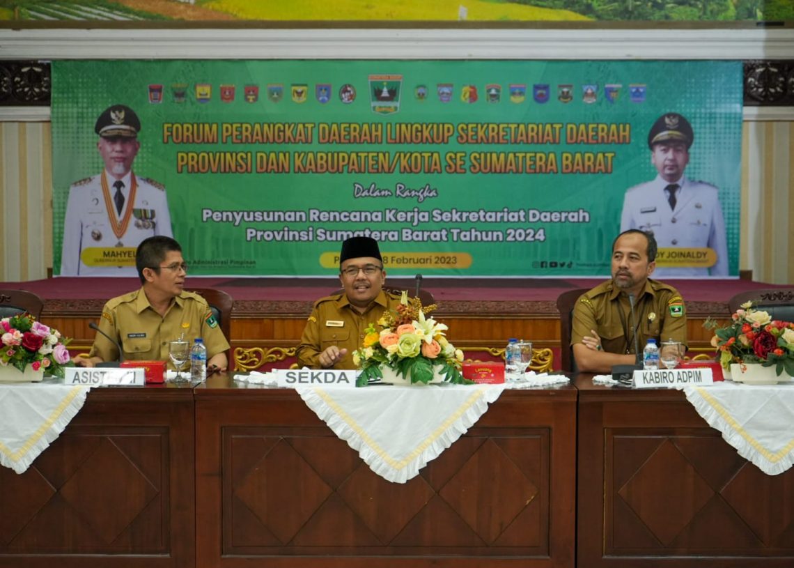 Sekda Prov Ingatkan Pentingnya Singkronisasi Perencanaan Provinsi dan Kabupaten/Kota