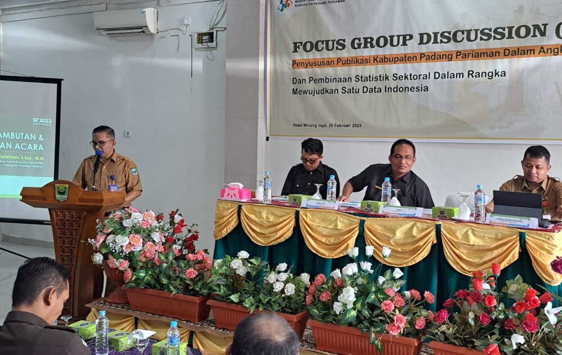 Wujudkan Satu Data Indonesia di Padang Pariaman, BPS Gelar FGD