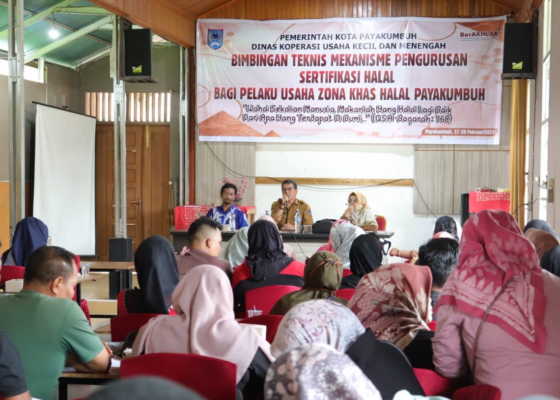 50 Pelaku UMKM Kota Payakumbuh Difasilitasi Sertifikat Halal Gratis oleh Dinas Koperasi dan UKM