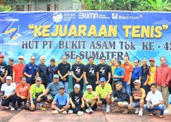 Memeriahkan HUT ke-42, PT. Bukit Asam Menggelar Kejuaraan Tenis se-Sumatera