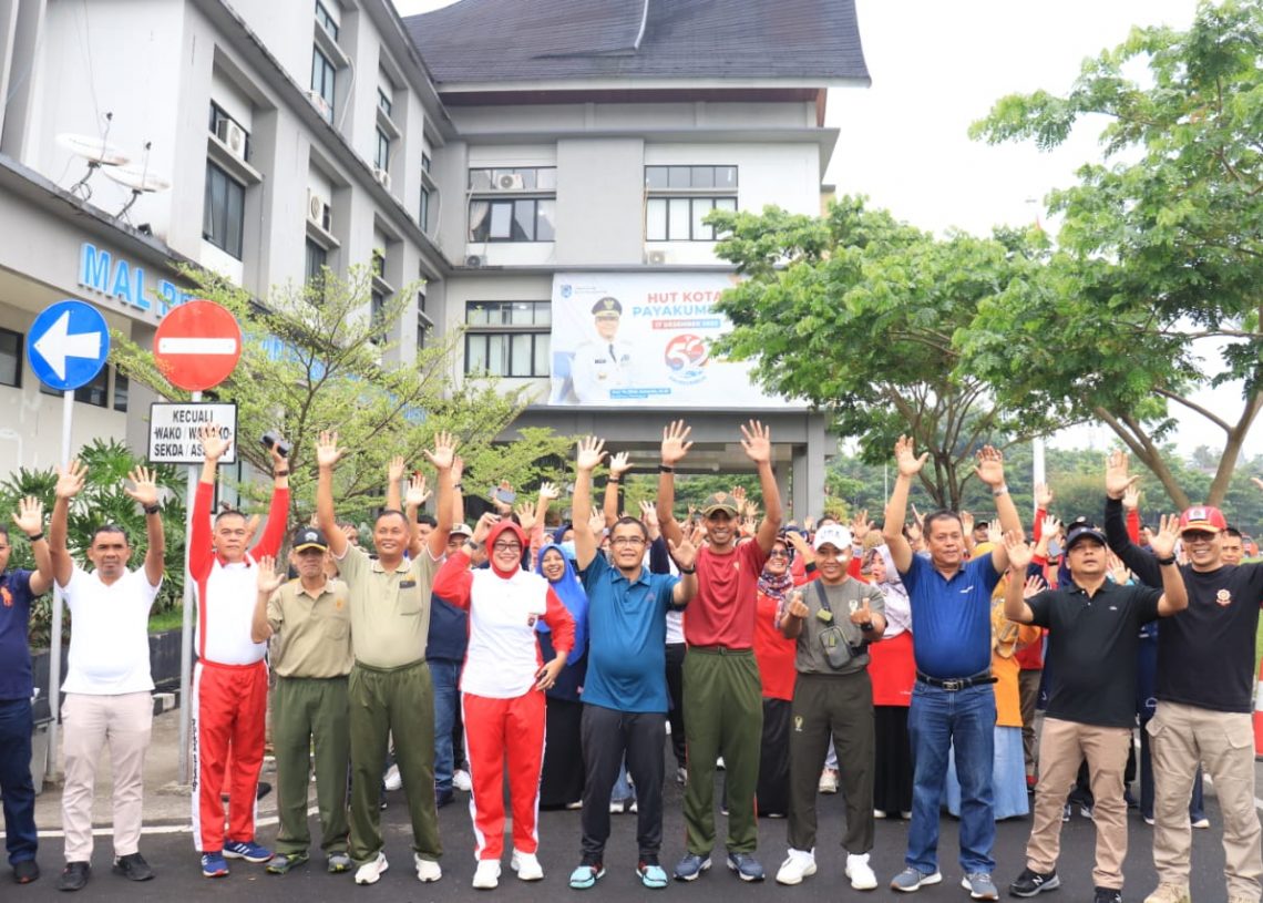 Tingkatkan Sinergitas, Pemko Payakumbuh Bersama Forkopimda Gelar Gerak Jalan