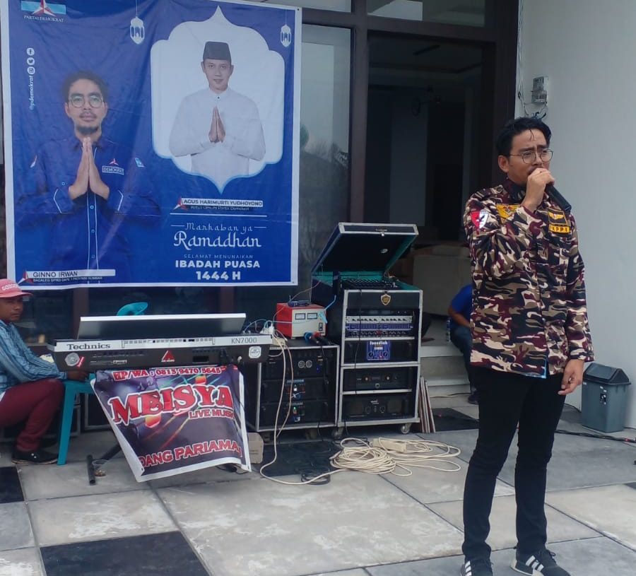 Sambut Ramadhan Kader Demokrat, H. Ginno Irwan Gelar Tradisi Malamang