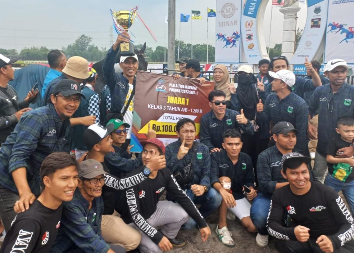 Kuda Ratu Aquila Sumbar Raih Juara I di Kejurnas Tiga Mahkota Seri I Bantul