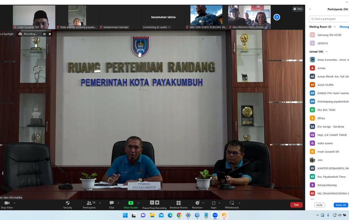 Pj. Wali Kota Payakumbuh Gelar Program Ruang Informasi dan Dialog Bersama Warga