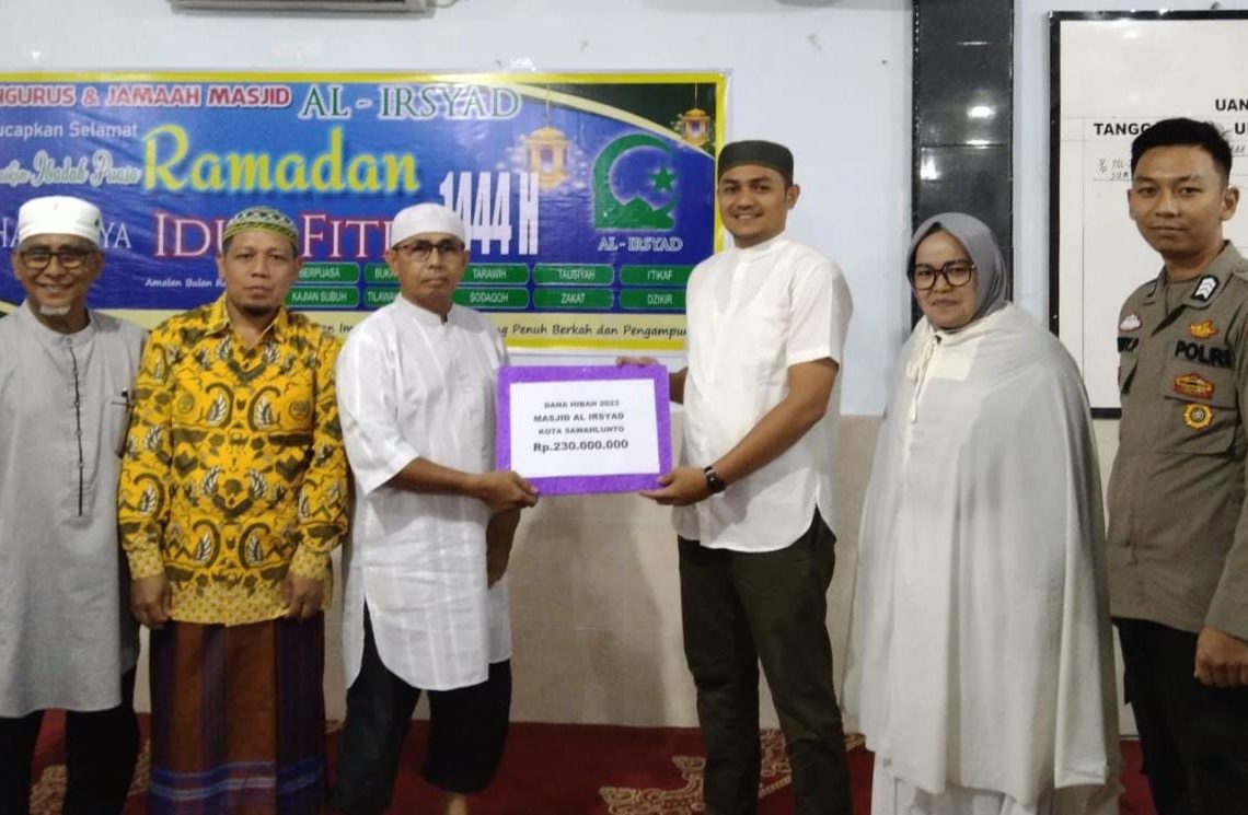 Pokir Anggota DPRD Sawahlunto Ronald Kardinal, Dana Rp130 Juta untuk Mesjid Al Irsyad