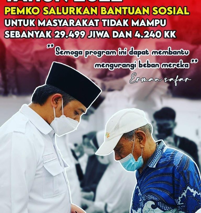 Bantuan Sosial kepada Warga Tidak Mampu Semenjak Tahun 2022 oleh Pemko Bukittinggi