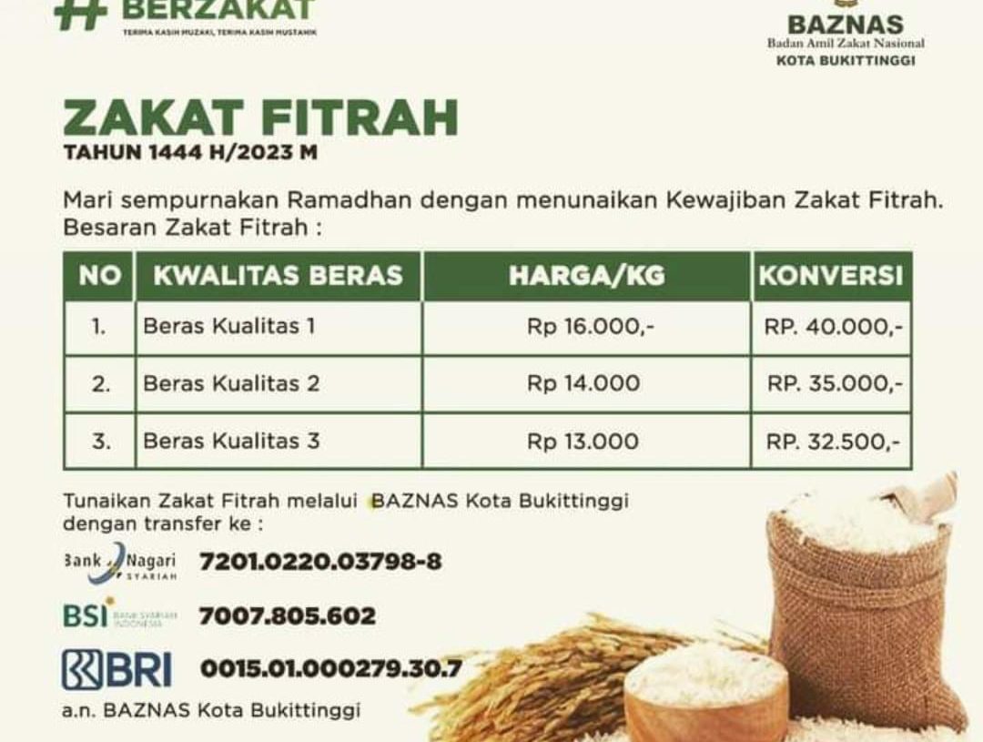 Wako Erman Safar Ingatkan Masyarakat Tunaikan Zakat Fitrah
