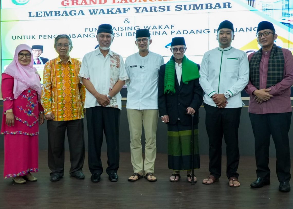 Sandiaga Uno dan Gubernur Mahyeldi Dukung Pendirian Lembaga Wakaf YARSI