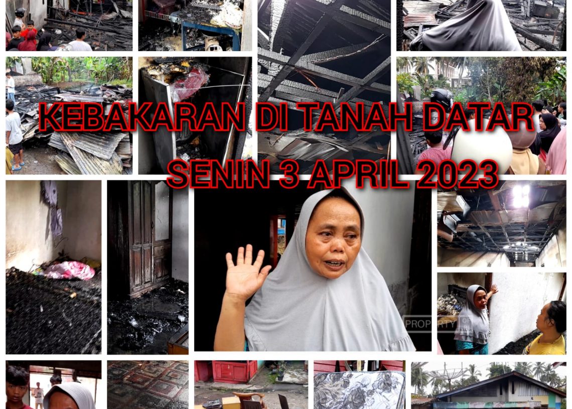 Dua Unit Rumah Terbakar di Tanah Datar, Damria Pemilik Rumah : Sudah Suratan
