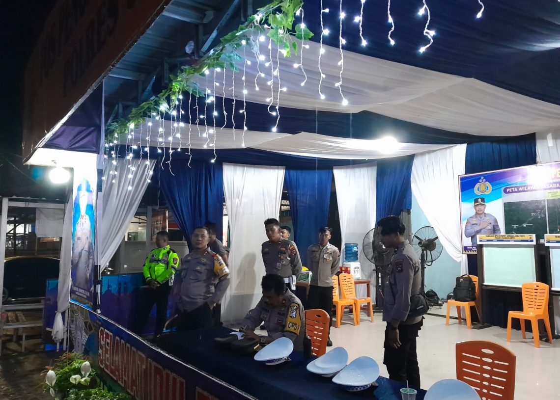 Kapolres AKBP Hari Subekti Tinjau Kesiapan Pos Pengamanan Mudik Lebaran 2023