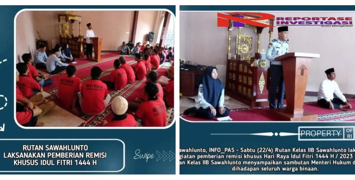 57 Warga Binaan Rutan Salto Terima Remisi saat Hari Raya Idul Fitri 1444 H
