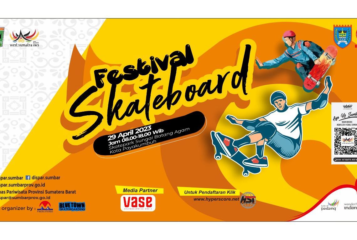 Festival Skateboard Kota Payakumbuh Akan Segera Digelar di Skate Part Sungai Batang Agam