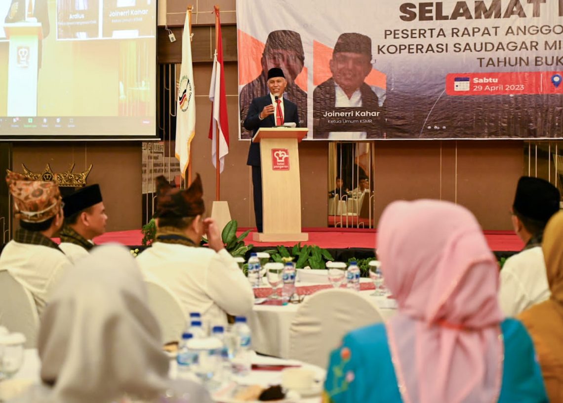 Gubernur Mahyeldi Berharap Koperasi Saudagar Minang Raya Perkuat Ekosistem Koperasi UMKM Sumbar