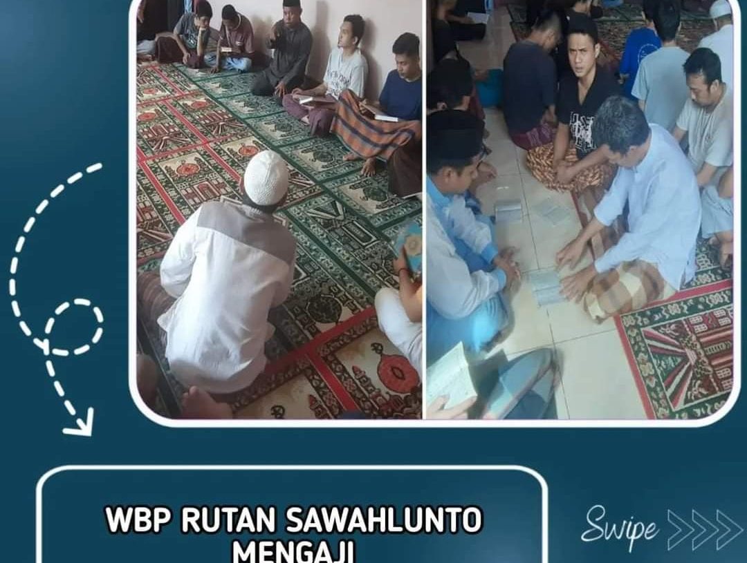 Bentuk Kepribadian WBP Rutan Kelas IIB Kota Sawahlunto, Berikan Pengajian