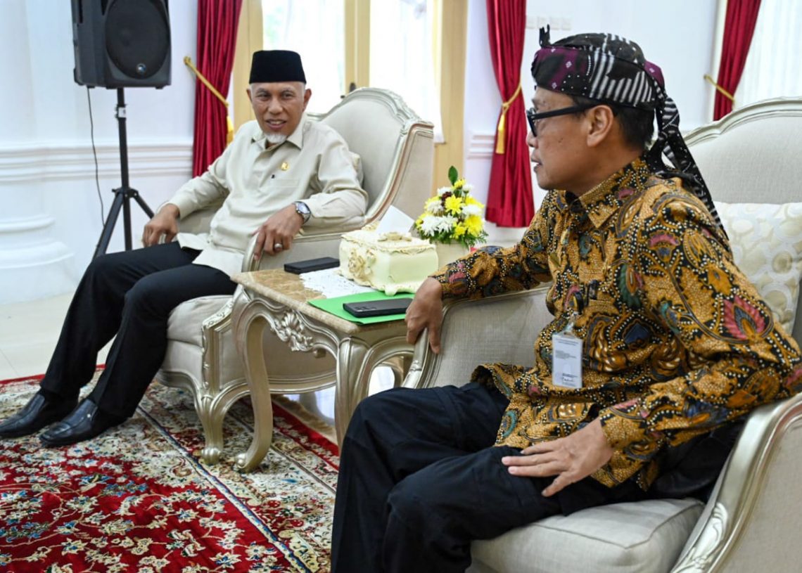 Bahas Progres Penas KTNA ke XVI Tahun 2023, Kepala BPPSDMP Kementan RI Temui Gubernur Sumbar