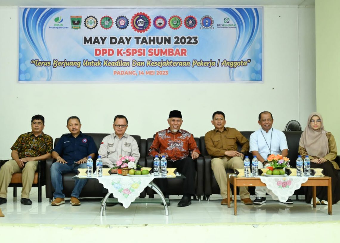 Gubernur Mahyeldi Ajak Buruh Berperan Aktif Menjaga Pertumbuhan Ekonomi dan Iklim Investasi Sumbar