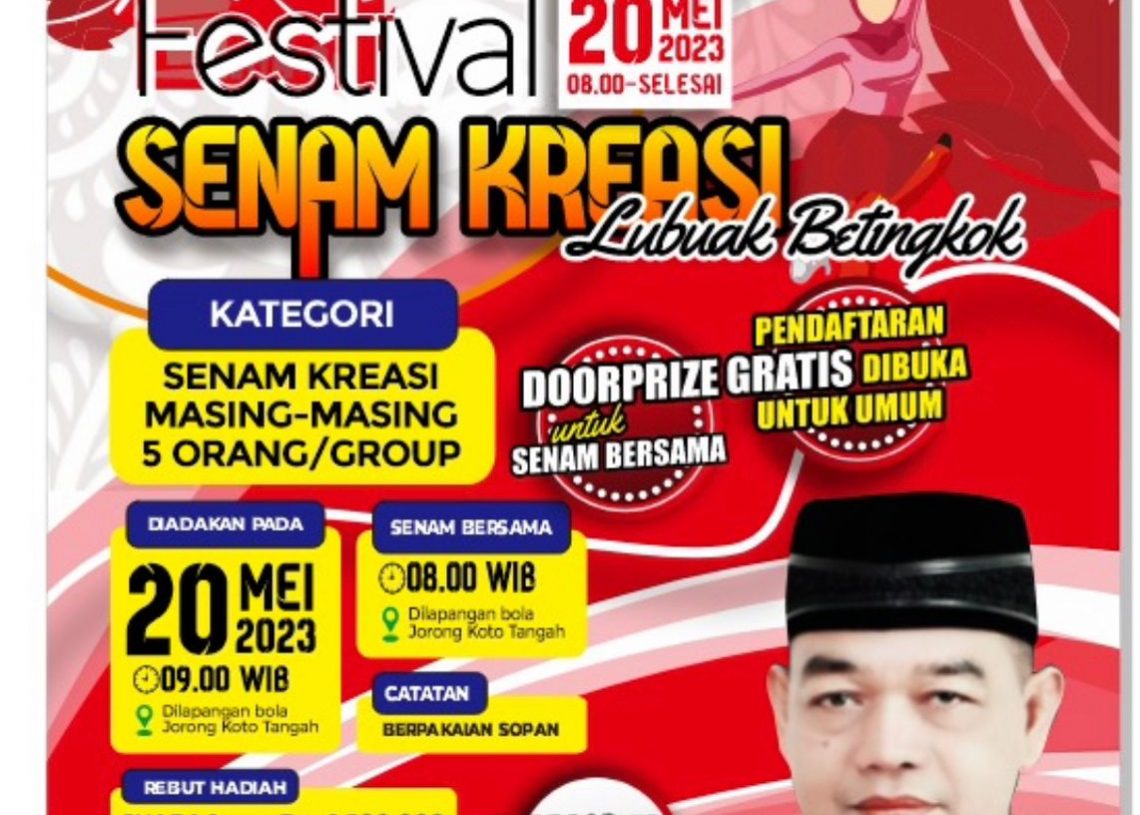 H. Nurkhalis Dt. Bijo Dirajo Gelar Festival Senam Kreasi Lubuk Batingkok