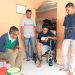 Pj. Wako Rida Ananda Besuk Madan, Warga yang Alami Patah Kaki Akibat Kecelakaan
