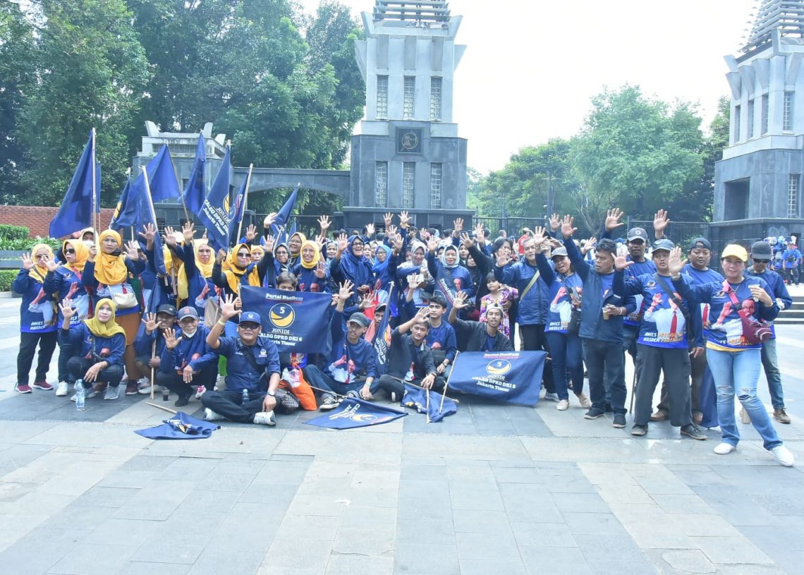 Jonidi Caleg DPRD DKI 6 Nasdem, Boyong Pendukung Hadiri Apel Akbar Partai Nasdem di GBK