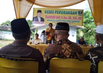 Ketua Komisi IV DPRD Prov Sumbar Adakan Reses di Lingkuang Aua Dalam, Pasbar