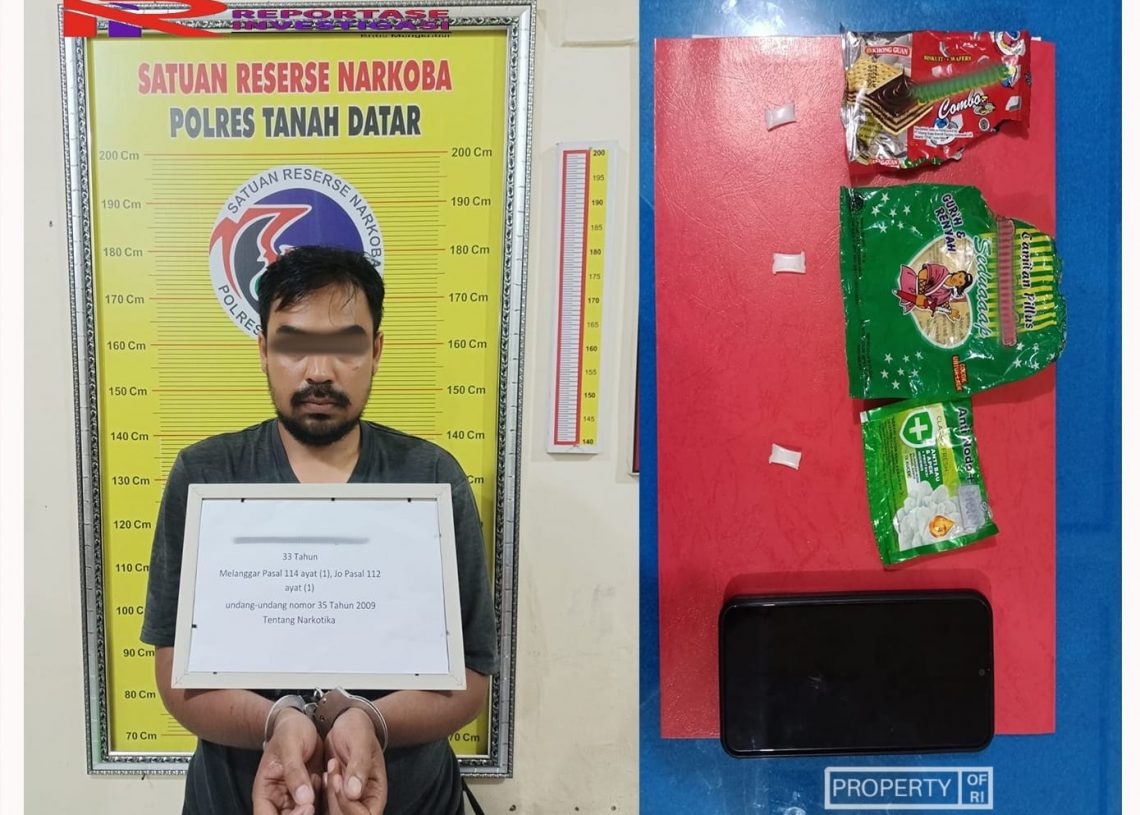 Kembali Tarantula Polres Tanah Datar Amankan Terduga Pelaku Penyalahgunaan Narkotika