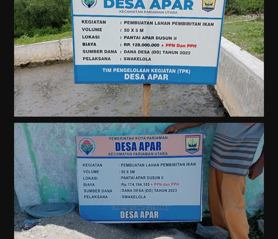 Dugaan Korupsi Menjadi-jadi, Kades Apar Dipolisikan Lagi soal Pembangunan dan Bibit Ikan