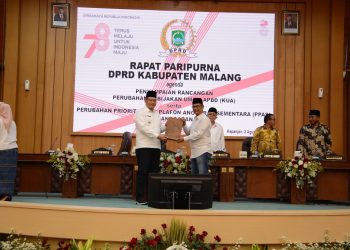 DPRD Kabupaten Malang Gelar Paripurna Penyampaian Rancangan Perubahan KUA dan PPAS Tahun Anggaran 2023