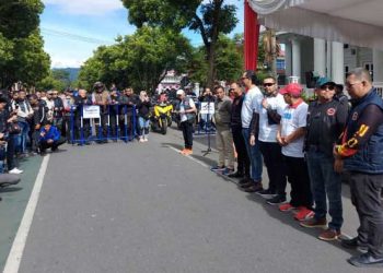 Berpusat di Bukittinggi, Ratusan Rider XOG 3 Nasional Jajal Tiga Rute se Sumbar