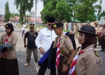 Kontingen Pramuka Kwarcab 0302 Kabupaten Solok Dikirim Ikuti Raimuna Nasional ke-XII