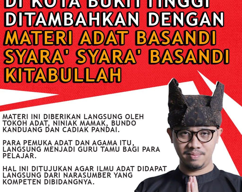 Pemko Bukittinggi Tambahkan Materi Muatan Lokal ABS-SBK untuk SD dan SMP