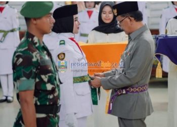 Bupati Agus Istiqlal Kukuhkan 40 Anggota Paskibraka Tahun 2023