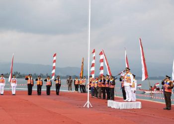 Tampil Beda, Peringatan HUT RI ke-78 di Kab Solok Dilangsungkan di Perairan Danau Singkarak