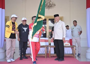 Gubernur Mahyeldi Ingatkan Kontingen Popnas Sumbar : Kerahkan Kemampuan Terbaik